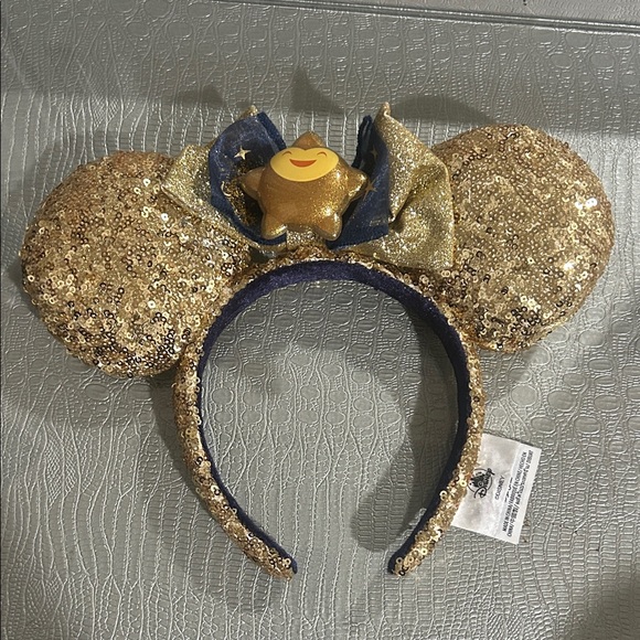 Disney Accessories - Disney Parks Wish the Movie gold sequined Minnie Mouse ears